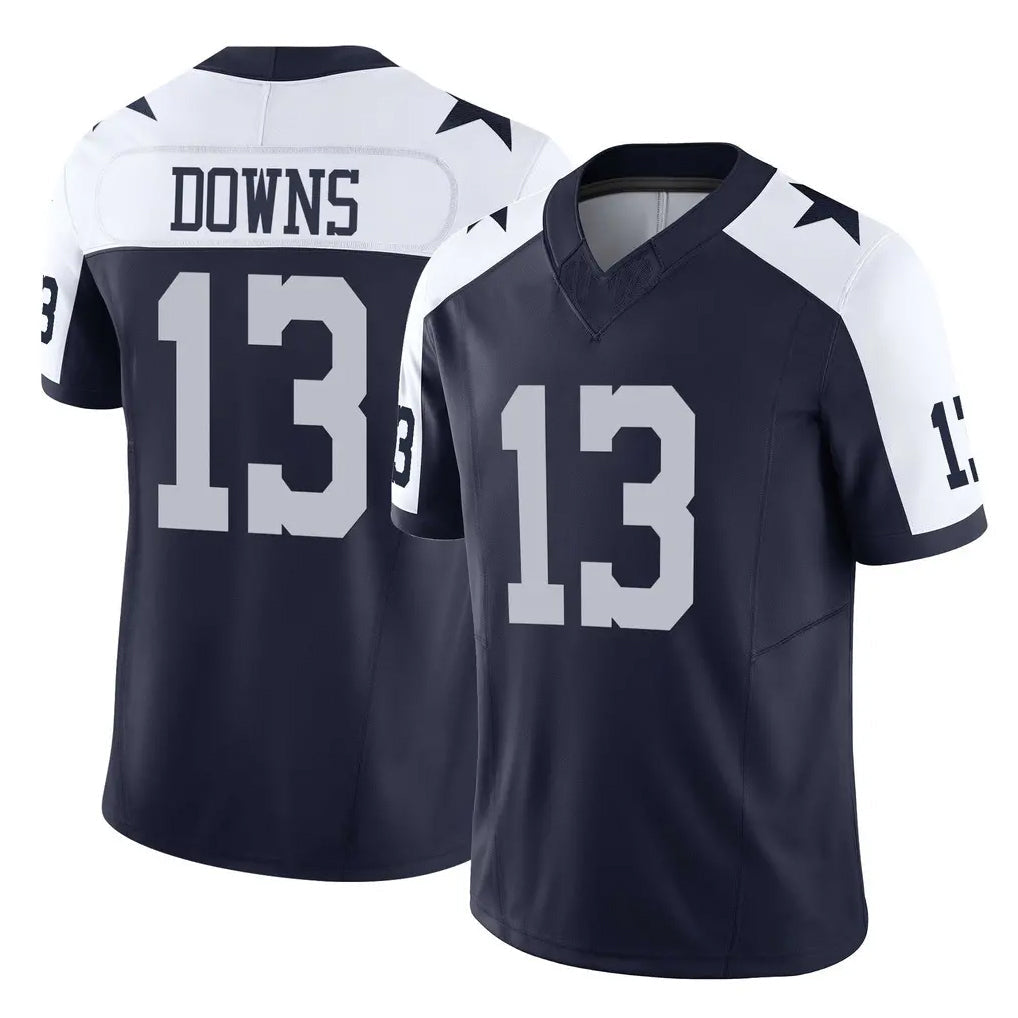 tocy D.Cowboys #13 Caleb Downs Player Navy-White Limited Alternate Vapor F.U.S.E. Home Game Stitched Jerseys