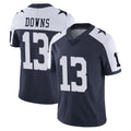 tocy D.Cowboys #13 Caleb Downs Player Navy-White Limited Alternate Vapor Untouchable Home Game Stitched Jerseys