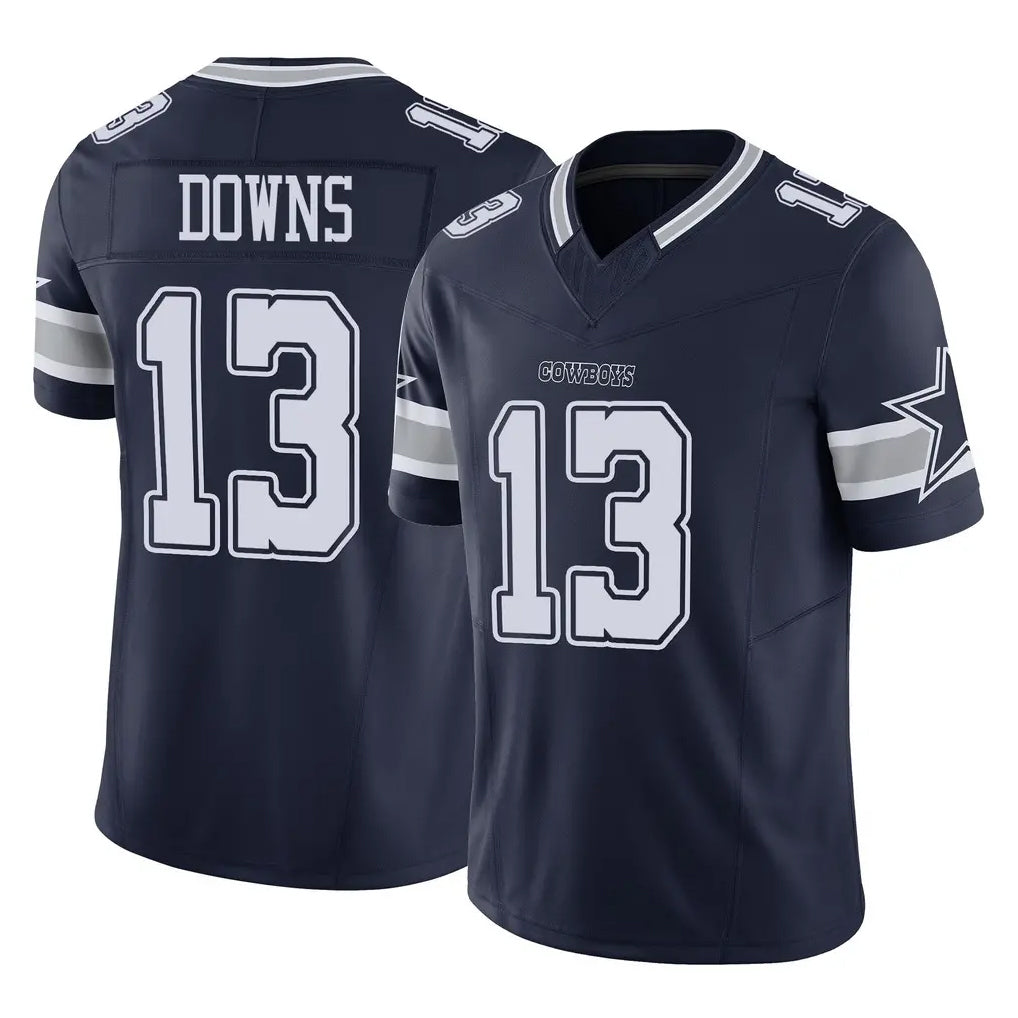 tocy D.Cowboys #13 Caleb Downs Player Navy Limited Vapor F.U.S.E. Home Game Stitched Jerseys