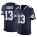 tocy D.Cowboys #13 Caleb Downs Player Navy Limited Vapor F.U.S.E. Home Game Stitched Jerseys
