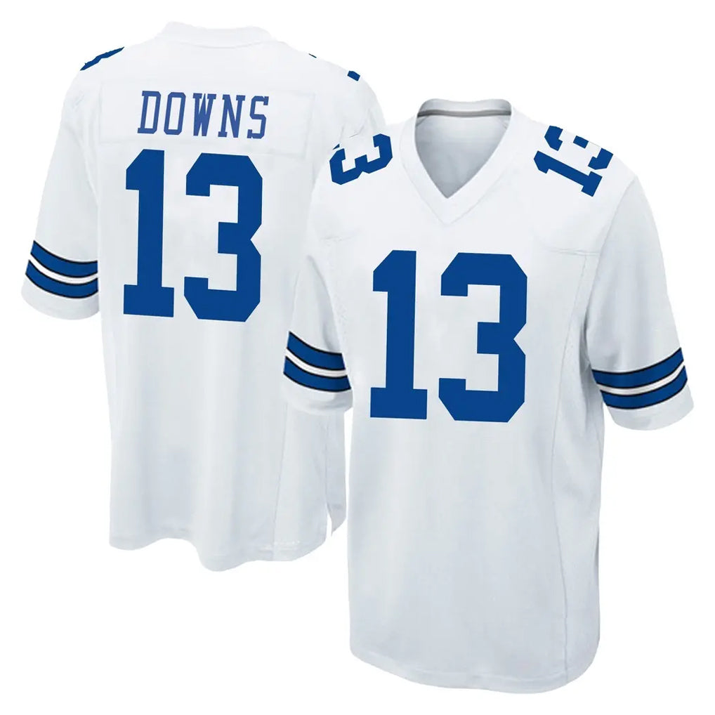 tocy D.Cowboys #13 Caleb Downs Player White Home Game Stitched Jerseys