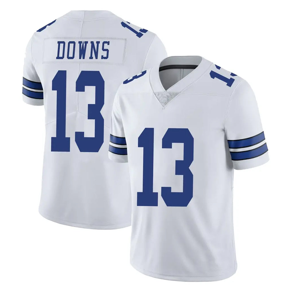 tocy D.Cowboys #13 Caleb Downs Player White Vapor Untouchable Limited Home Game Stitched Jerseys