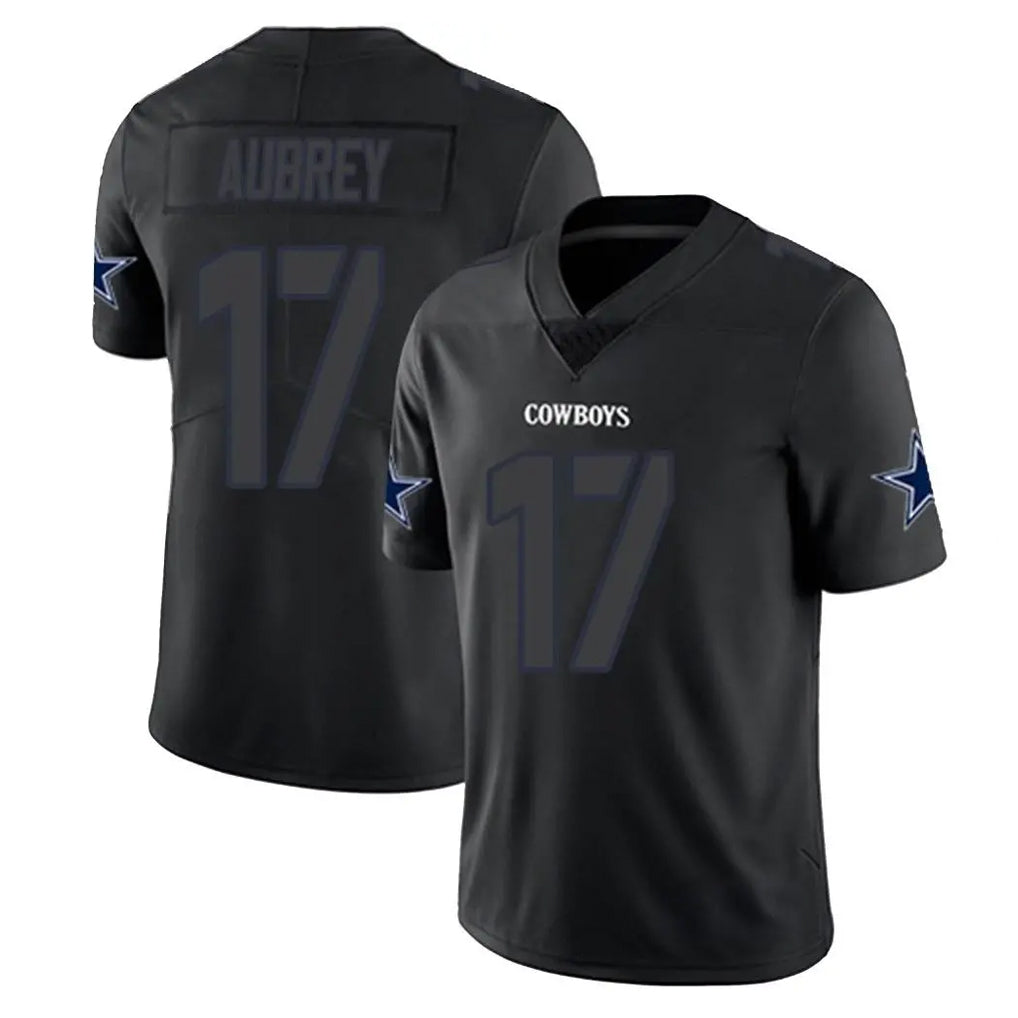 tocy D.Cowboys #17 Brandon Aubrey Player Black Impact Limited Home Game Stitched Jerseys