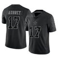 tocy D.Cowboys #17 Brandon Aubrey Player Black Limited Reflective Home Game Stitched Jerseys