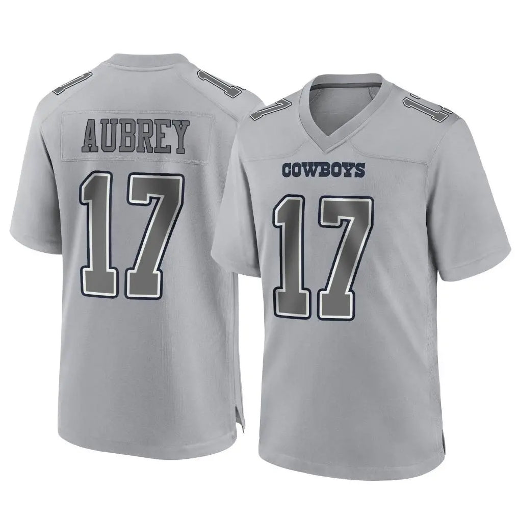 tocy D.Cowboys #17 Brandon Aubrey Player Gray Atmosphere Fashion Home Game Stitched Jerseys