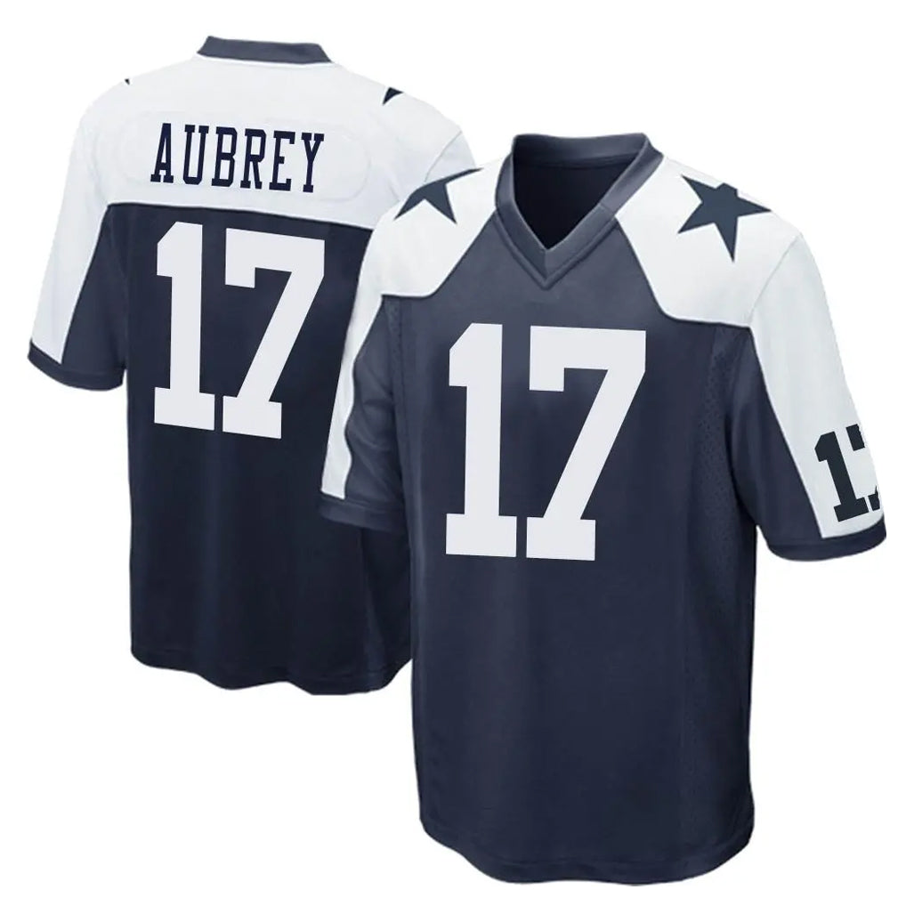 tocy D.Cowboys #17 Brandon Aubrey Player Navy-White Alternate Home Game Stitched Jerseys