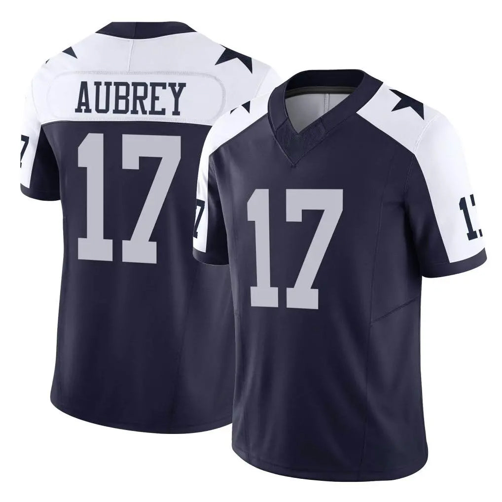 tocy D.Cowboys #17 Brandon Aubrey Player Navy-White Limited Alternate Vapor F.U.S.E. Home Game Stitched Jerseys