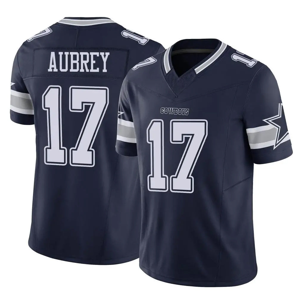 tocy D.Cowboys #17 Brandon Aubrey Player Navy Limited Vapor F.U.S.E. Home Game Stitched Jerseys