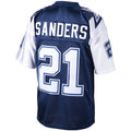 tocy D.Cowboys #21 Deion Sanders Mitchell & Ness Navy Big & Tall 1995 Retired Player Replica Stitched Jerseys