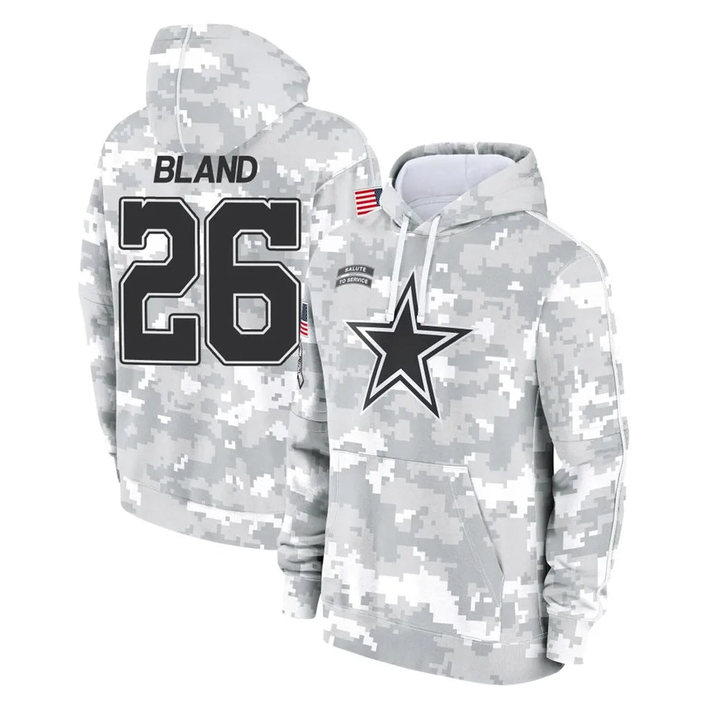 tocy D.Cowboys #26 DaRon Bland Player Arctic Camo Salute to Service Hoodies Limited Game Stitched Jerseys