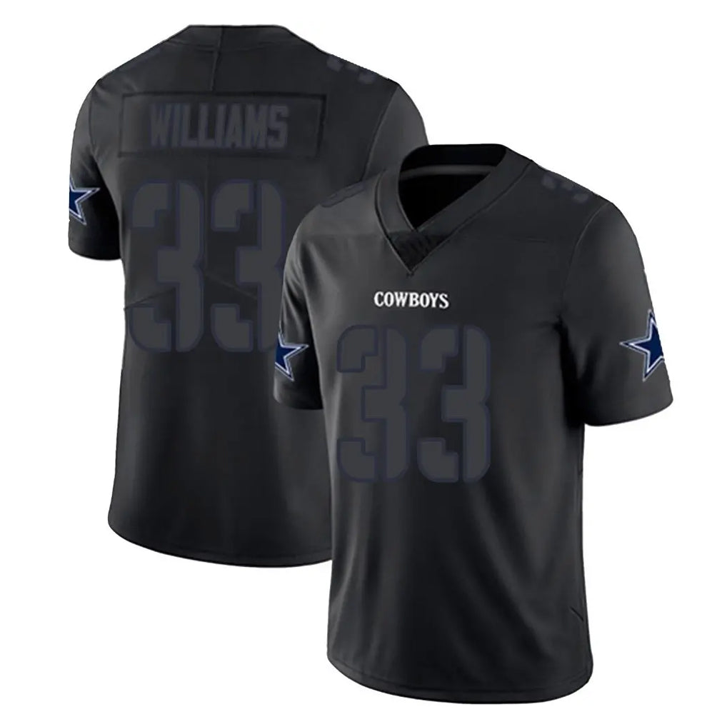 tocy D.Cowboys #33 Javonte Williams Player Black Impact Limited Home Game Stitched Jerseys