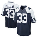 tocy D.Cowboys #33 Javonte Williams Player Navy-White Alternate Home Game Stitched Jerseys