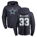 tocy D.Cowboys #33 Javonte Williams Player Navy Pullover Hoodies Limited Stitched Jerseys