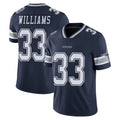 tocy D.Cowboys #33 Javonte Williams Player Navy Vapor Untouchable Limited Home Game Stitched Jerseys