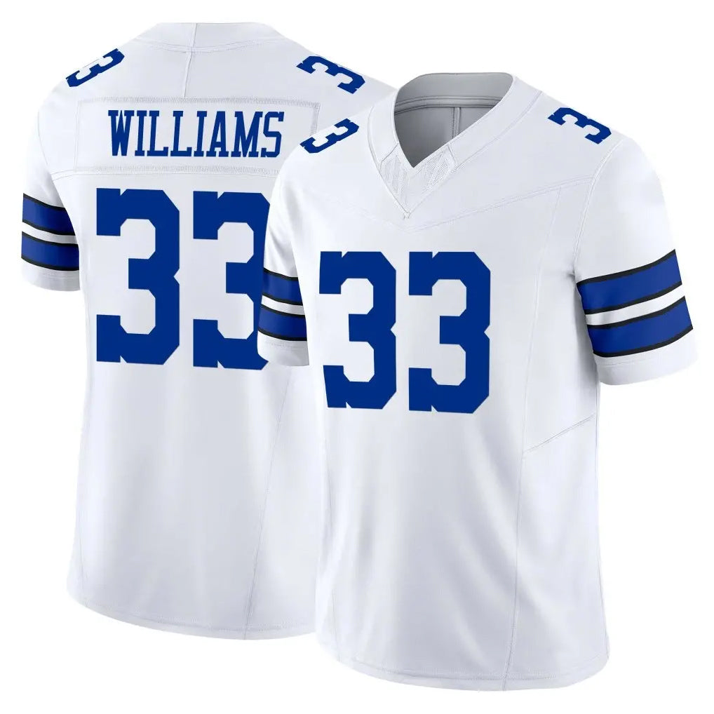 tocy D.Cowboys #33 Javonte Williams Player White Limited Vapor F.U.S.E. Home Game Stitched Jerseys