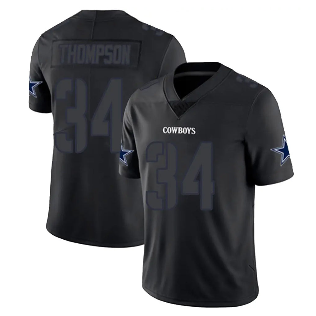 tocy D.Cowboys #34 Jalen Thompson Player Black Impact Limited Home Game Stitched Jerseys
