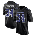 tocy D.Cowboys #34 Jalen Thompson Player Carbon Black Fashion Home Game Stitched Jerseys