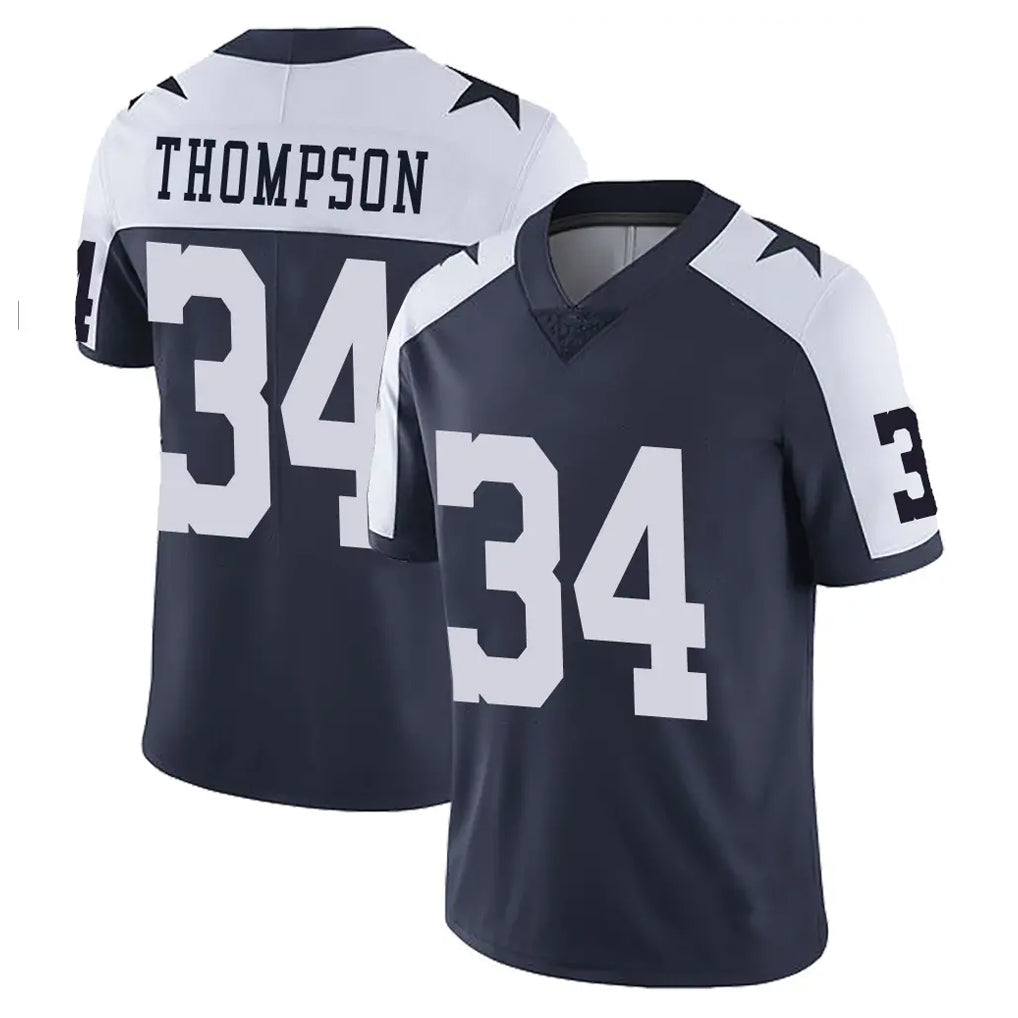 tocy D.Cowboys #34 Jalen Thompson Player Navy-White Limited Alternate Vapor Untouchable Home Game Stitched Jerseys