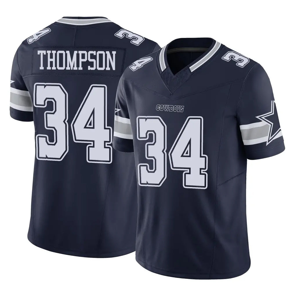 tocy D.Cowboys #34 Jalen Thompson Player Navy Limited Vapor F.U.S.E. Home Game Stitched Jerseys