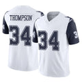 tocy D.Cowboys #34 Jalen Thompson Player White-Navy Limited Vapor F.U.S.E. Home Game Stitched Jerseys