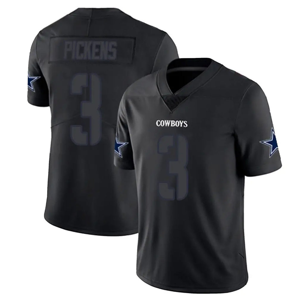 tocy D.Cowboys #3 George Pickens Player Black Impact Limited Home Game Stitched Jerseys