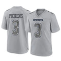 tocy D.Cowboys #3 George Pickens Player Gray Atmosphere Fashion Home Game Stitched Jerseys