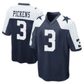 tocy D.Cowboys #3 George Pickens Player Navy-White Alternate Home Game Stitched Jerseys