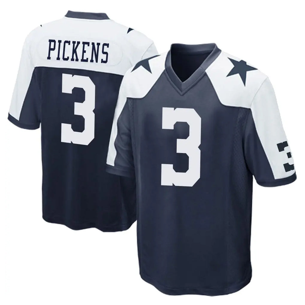 tocy D.Cowboys #3 George Pickens Player Navy-White Alternate Home Game Stitched Jerseys
