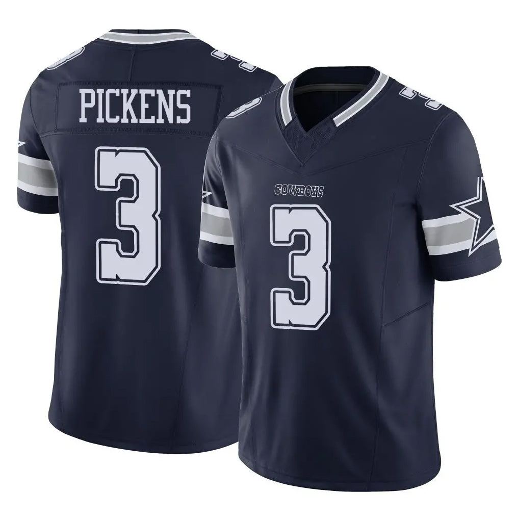 tocy D.Cowboys #3 George Pickens Player Navy Limited Vapor F.U.S.E. Home Game Stitched Jerseys