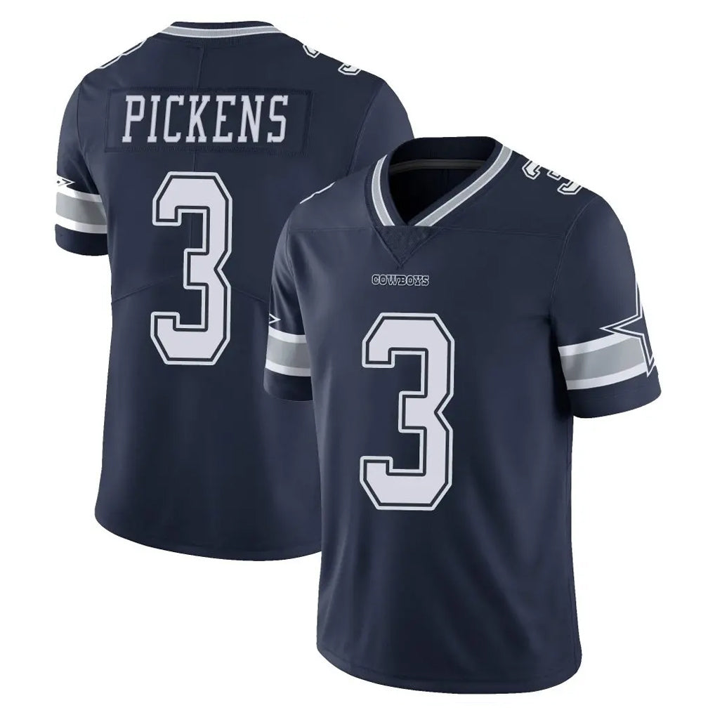 tocy D.Cowboys #3 George Pickens Player Navy Vapor Untouchable Limited Home Game Stitched Jerseys