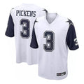 tocy D.Cowboys #3 George Pickens Player White-Navy Home Game Stitched Jerseys