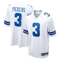 tocy D.Cowboys #3 George Pickens Player White Home Game Stitched Jerseys