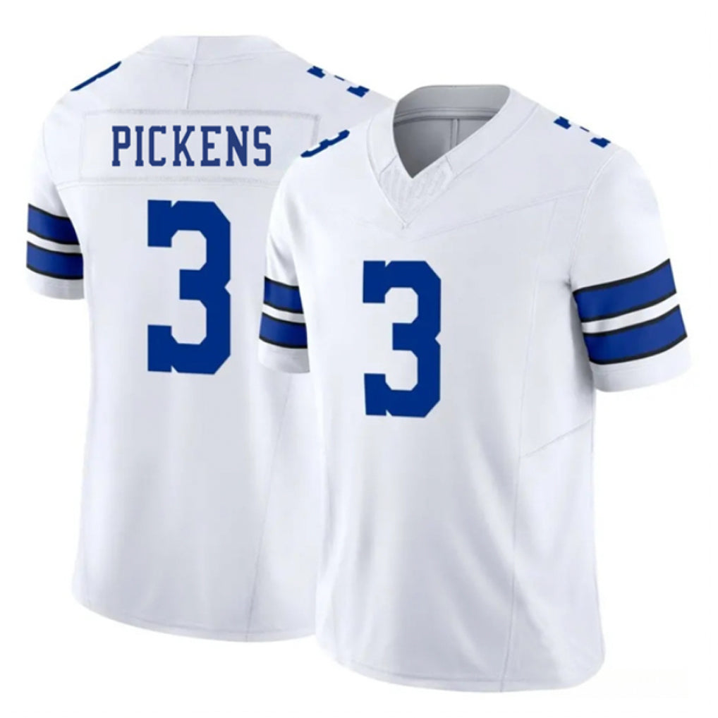 tocy D.Cowboys #3 George Pickens Player White Vapor F.U.S.E. Limited Stitched Jerseys