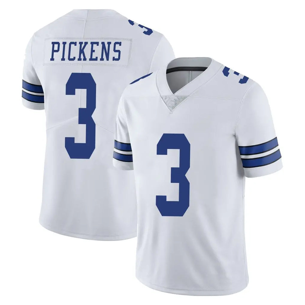 tocy D.Cowboys #3 George Pickens Player White Vapor Untouchable Limited Home Game Stitched Jerseys