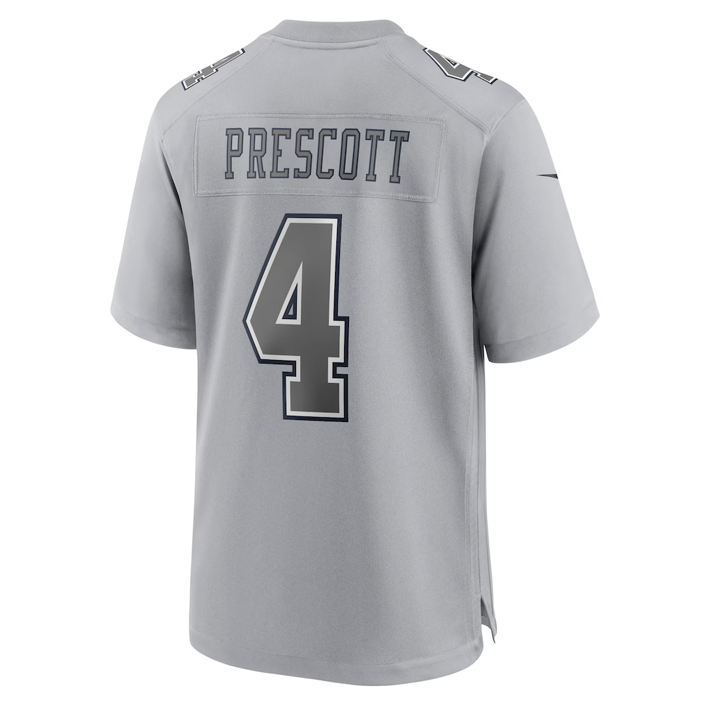tocy D.Cowboys #4 Dak Prescott Gray Atmosphere Fashion Game  Stitched Jerseys