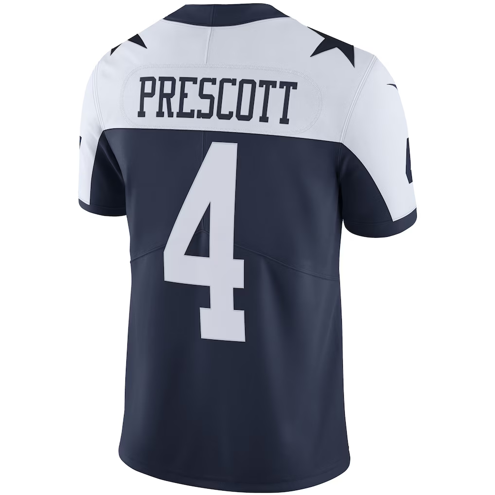 tocy D.Cowboys #4 Dak Prescott Navy Alternate Vapor Limited Stitched Jerseys