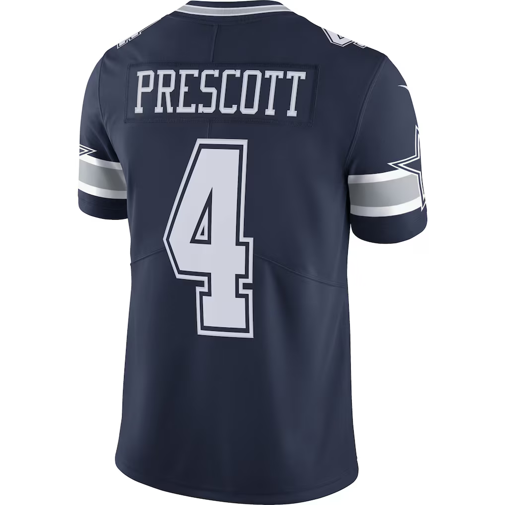 tocy D.Cowboys #4 Dak Prescott Navy Vapor Limited Player Stitched Jerseys