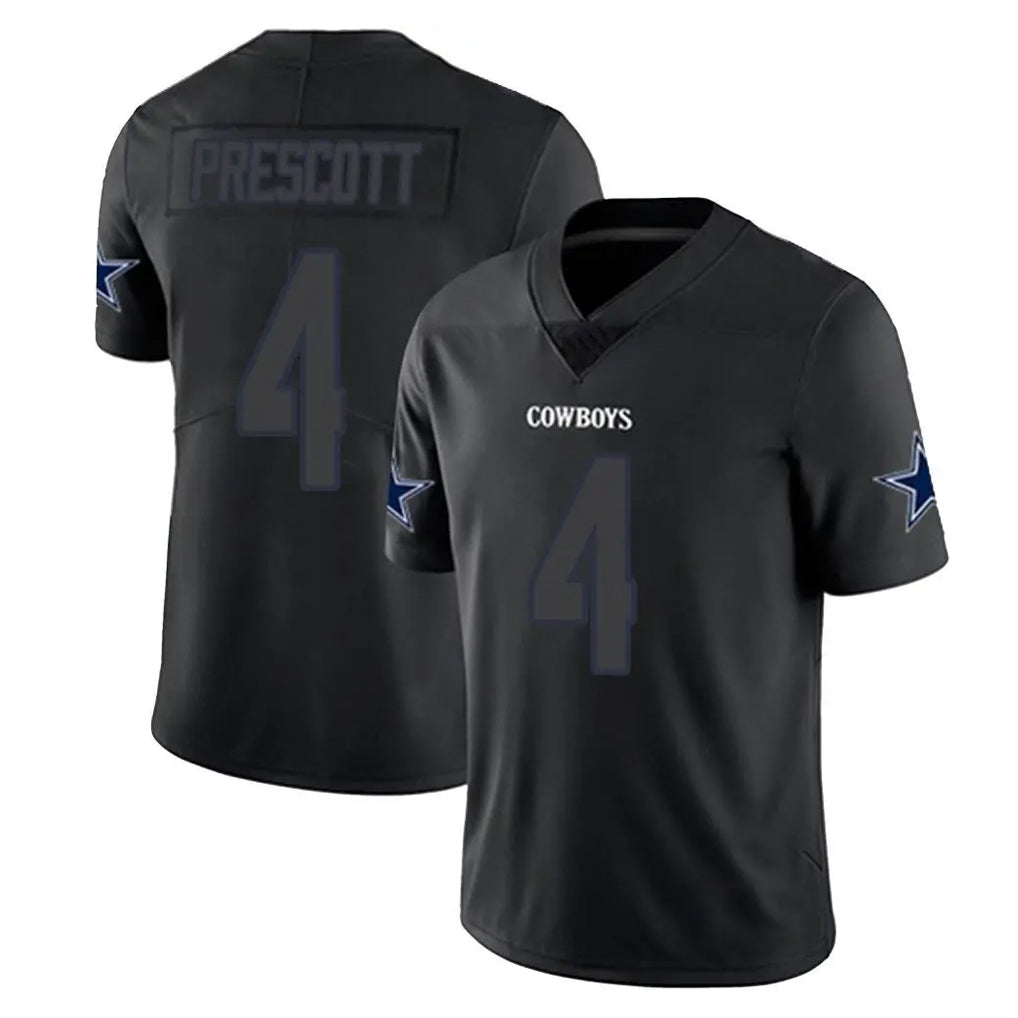 tocy D.Cowboys #4 Dak Prescott Player Black Impact Limited Home Game Stitched Jerseys