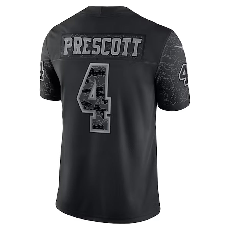 tocy D.Cowboys #4 Dak Prescott Player Black RFLCTV Limited Stitched Jerseys