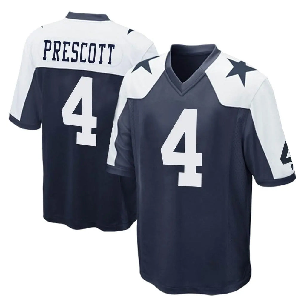 tocy D.Cowboys #4 Dak Prescott Player Navy-White Alternate Home Game Stitched Jerseys