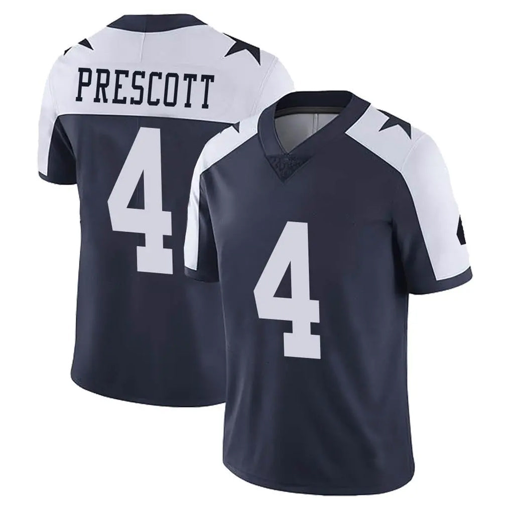 tocy D.Cowboys #4 Dak Prescott Player Navy-White Limited Alternate Vapor Untouchable Home Game Stitched Jerseys