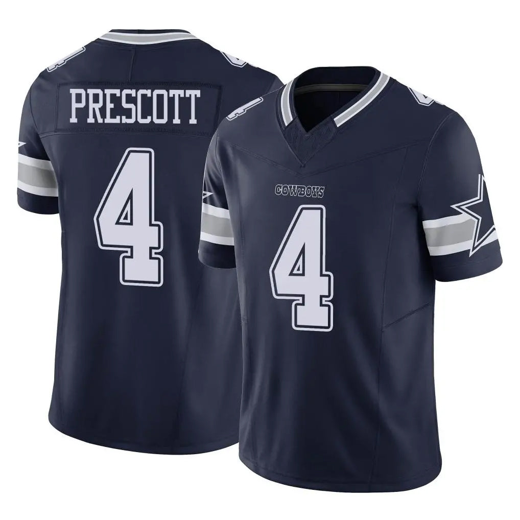 tocy D.Cowboys #4 Dak Prescott Player Navy Limited Vapor F.U.S.E. Home Game Stitched Jerseys
