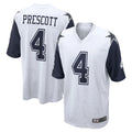 tocy D.Cowboys #4 Dak Prescott Player White-Navy Home Game Stitched Jerseys