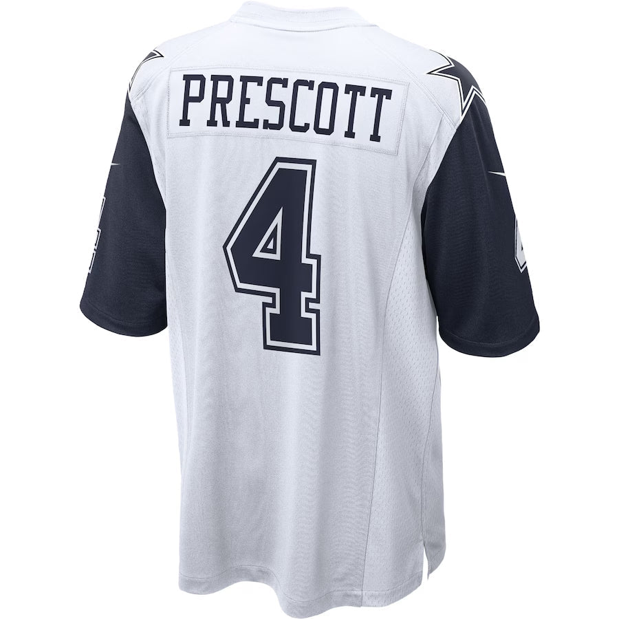 tocy D.Cowboys #4 Dak Prescott Player White Alternate Game Stitched Jerseys