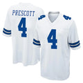 tocy D.Cowboys #4 Dak Prescott Player White Home Game Stitched Jerseys