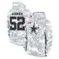tocy D.Cowboys #52 Tyler Booker Player Arctic Camo Salute to Service Hoodies Limited Game Stitched Jerseys