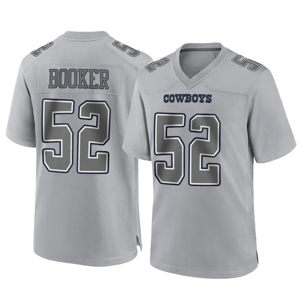 tocy D.Cowboys #52 Tyler Booker Player Gray Atmosphere Fashion Home Game Stitched Jerseys
