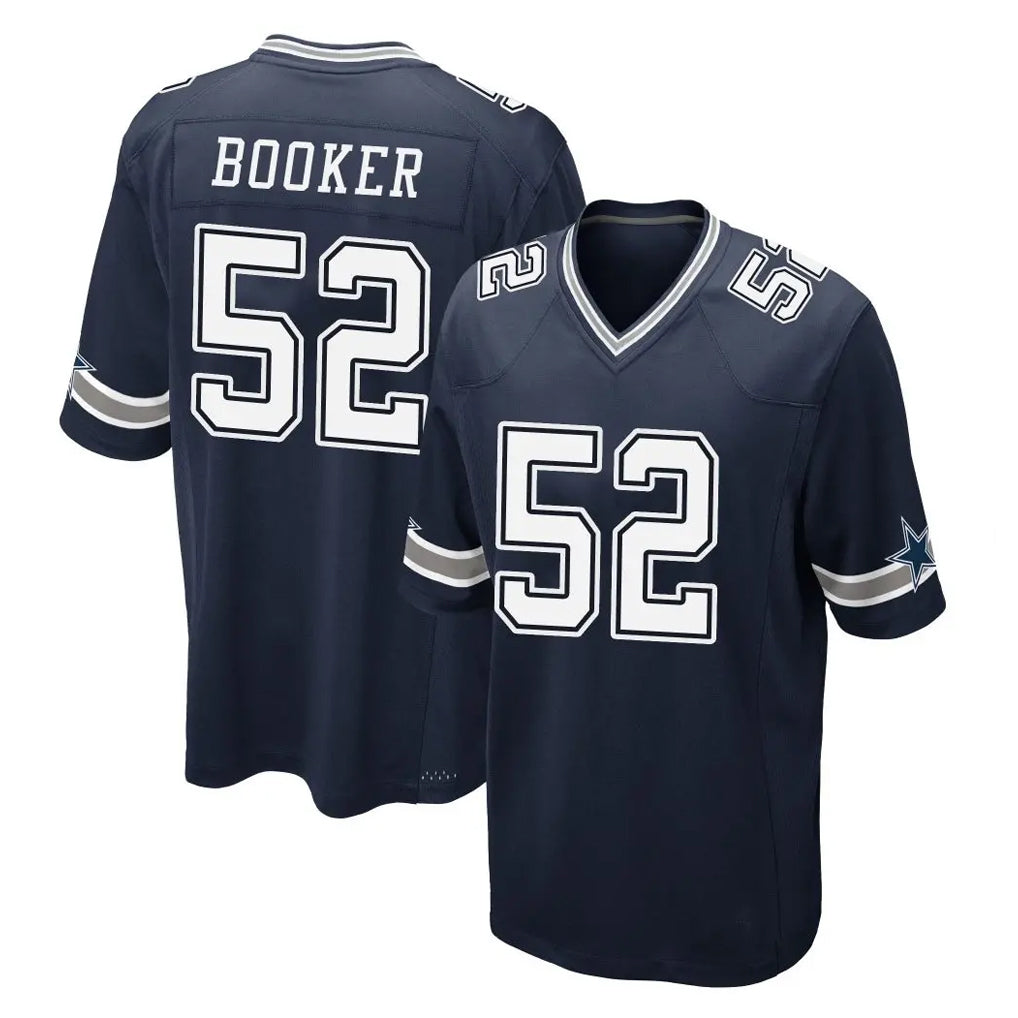 tocy D.Cowboys #52 Tyler Booker Player Navy Home Game Stitched Jerseys