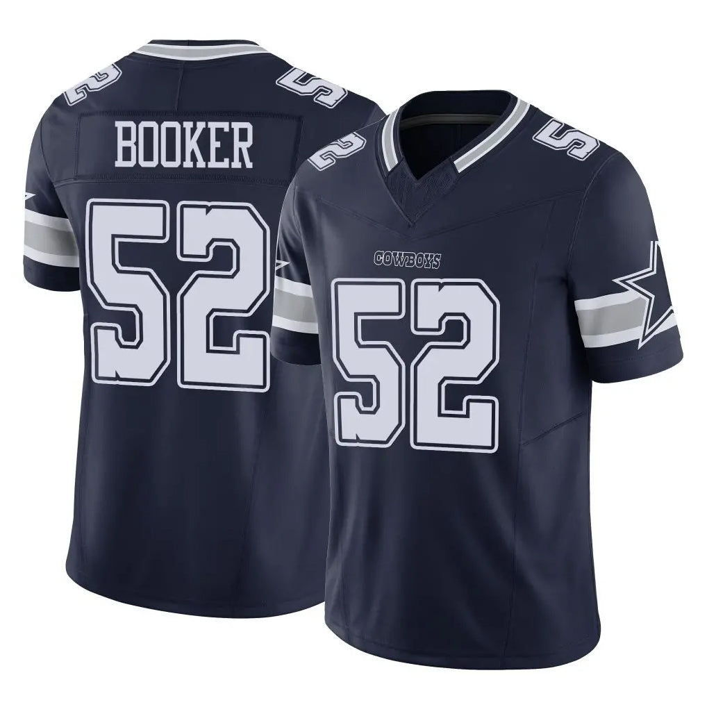 tocy D.Cowboys #52 Tyler Booker Player Navy Limited Vapor F.U.S.E. Home Game Stitched Jerseys