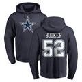 tocy D.Cowboys #52 Tyler Booker Player Navy Pullover Hoodies Limited Stitched Jerseys